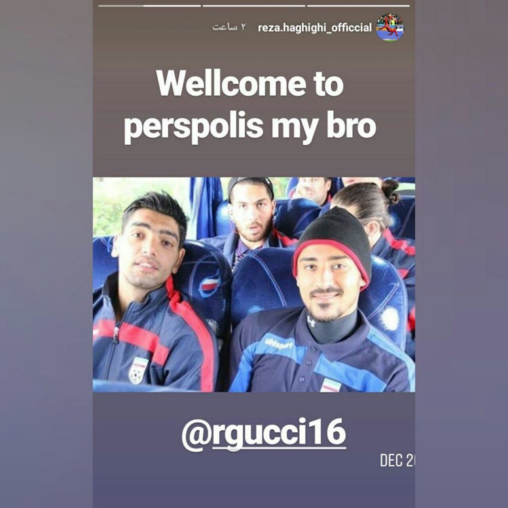 خوش‌آمد گویی به گوچی برای ورود به پرسپولیس