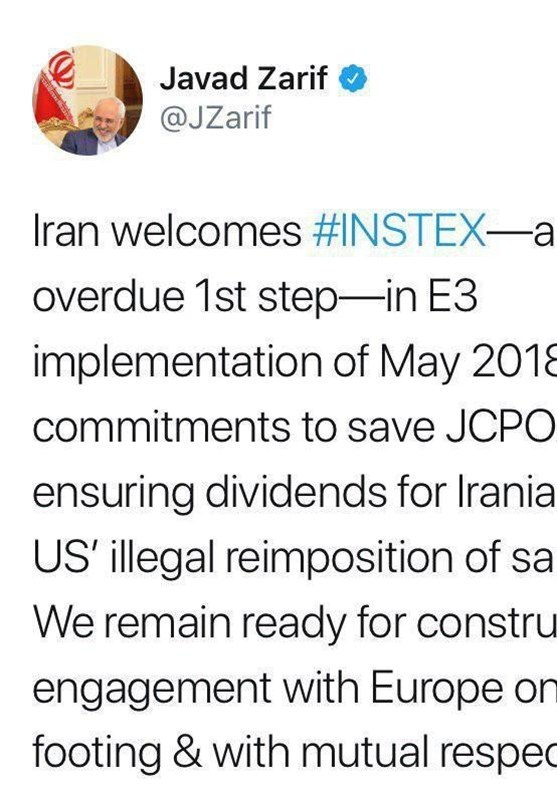 واکنش ظریف به راه‌اندازی سازوکار مالی 