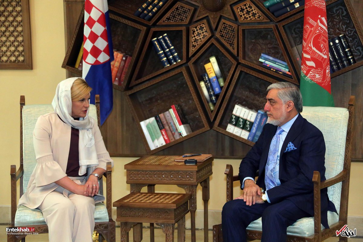 عکس/ پوشش رئیس جمهور کرواسی در سفر به افغانستان