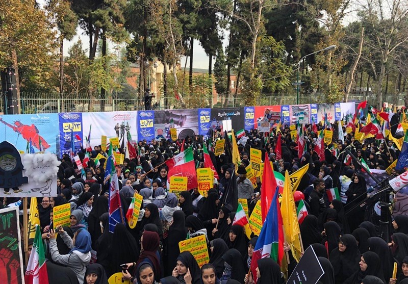 مراسم راهپیمایی 13 آبان روز ملی مبـارزه با اسـتکبار/ طنین‌انداز شدن فرياد مرگ بر آمریکا در کشور