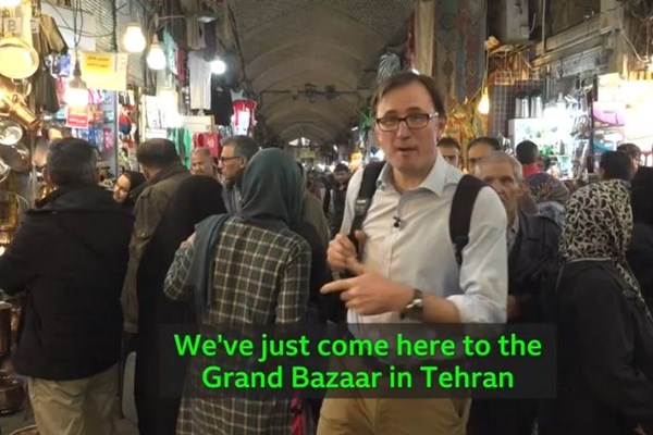 اگر در بازار ایران باشید نمی‌فهمید این قسمت از جهان تحت شدیدترین تحریم‌هاست
