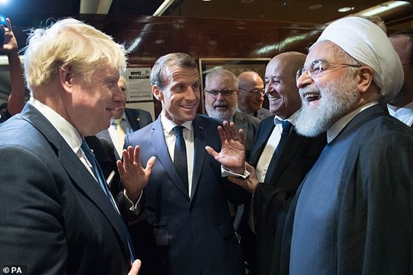 عکس/ خنده‌های روحانی با نخست وزیر انگلیس